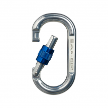 Карабин Овал дюралевый с муфтой (keylock)