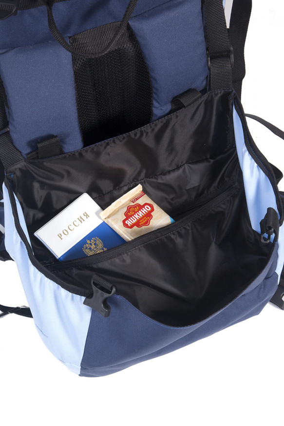 Рюкзак туристический Оптимал 4, синий-голубой, 80 л, ТАЙФ