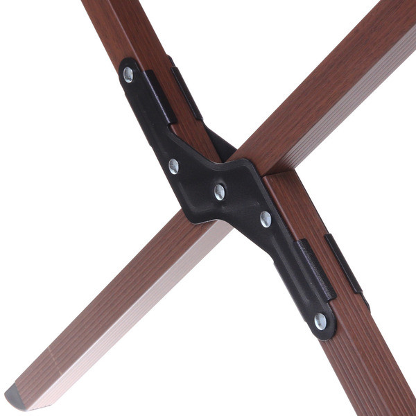 Стол кемпинговый складной, 114*59*43 см, цвет: темное дерево, каркас алюминий